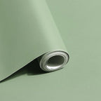 Safiyya 393"x17.7" Light Green Peel and Stick Wallpaper Green Solid Color by SAFIYYA