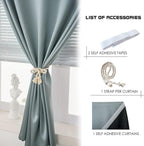 AJAZZ 100% Blackout Shades Window Cover Self Adhesive Curtains Sticky Curtain - Image 2