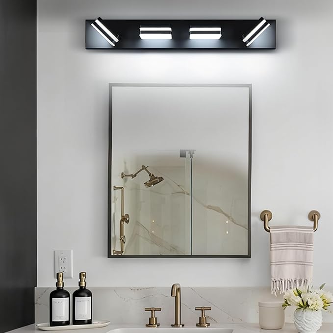 360° Rotate LED Dimmable Bathroom Vanity Light Fixtures, 1600LM Acrylic Matte - Image 8