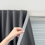 Magic Tape Blackout Curtains for Bedroom No Drillng Self Adhesive Curtains No by Sovtfides