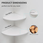 Corner Shelf, Round End Wall Mount Display Shelf - Image 7