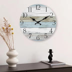 Wall Clock, 12 Inch Wall Clocks Battery Operated Silent Non Ticking, Wooden - Image 9