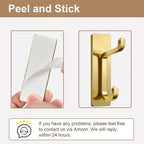 pickpiff 12 Pack Wall Hooks for Coat and Towel: 13LB Strong Adhesive Door - Image 4