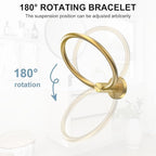 SetSail Towel Holder for Bathroom Wall Screw-in Gold Towel Ring Stainless Steel - Image 3