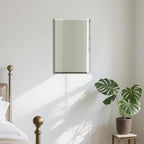 Beveled Bathroom Mirror for Wall, Rectangle Frameless Wall Mirror 24" x 16" - Image 9