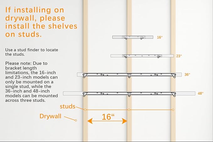BAYKA Floating Shelves for Wall, 22.5 inches Black Wall Shelves for Bathroom - Image 9