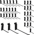 Slatwall Hangers & Hooks 34 Pcs 4-8 Inch, Metal Slatwall Paneling Hooks by FRAYSCENT