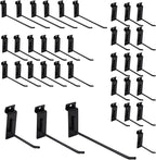 Slatwall Hangers & Hooks 34 Pcs 4-8 Inch, Metal Slatwall Paneling Hooks by FRAYSCENT