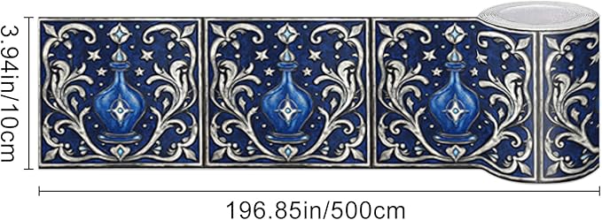 HOMETITUTE Wallpaper Border Peel and Stick Decorative Wall Trim Self Adhesive - Image 3