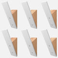 Homeforia Beech Wood Coat Hooks, High End Beech Wood & White Metal Wall Mounted by Homeforia