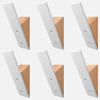 Homeforia Beech Wood Coat Hooks, High End Beech Wood & White Metal Wall Mounted by Homeforia