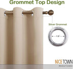NICETOWN Room Divider Curtain Screen Partitions, Basement Hospital Medical - Image 2