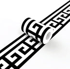 Black and White Wallpaper Border Trim Peel and Stick Boarders Self Adhesive - Image 2