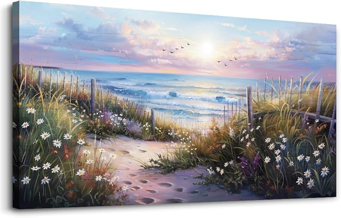hyidecorart Large Wall Art For Living Room Canvas Wall Decor For Bedroom Blue by hyidecorart