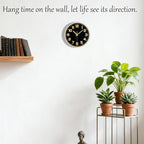 Wall Clock, 8inch Modern Silent Non-Ticking Wall Clocks Battery Operated - Image 2