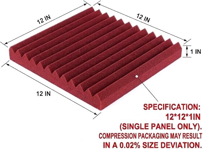 96 Pack Allxinlog Absorb the Echo Acoustic Foam Panel Wedge Studio - Image 2