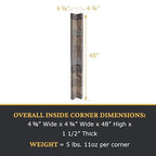 AZ Faux High-Density Polyurethane Faux Stone Flush Inside Corner - Image 3