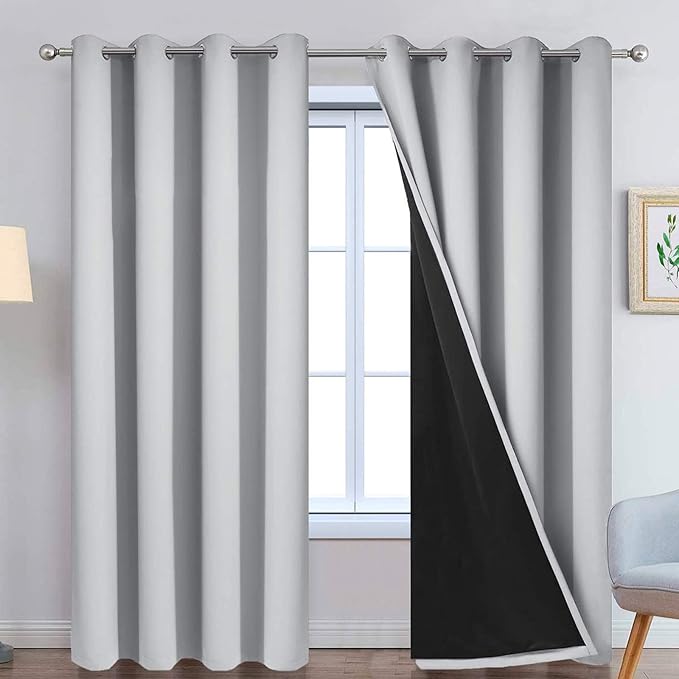 Yakamok 84 Inch Long 100% Blackout Curtains by Yakamok
