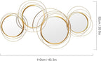 Large Decorative Wall Mirror, Modern Gold Wall Art Mirrors - Image 7