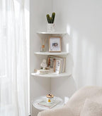 Corner Shelves, Round End Wall Mount - Image 7