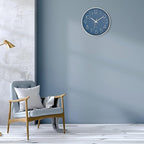 Foxtop Modern Wall Clock Silent Non Ticking Battery Operated Quartz Round Wall - Image 4