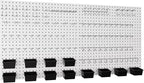 INCLY 158PCS Metal Pegboard Wall Organizer, 48x24 Inch White Pegboard Panels by INCLY