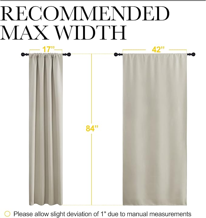 NICETOWN Blackout Curtains for Living Curtains, Room Darkening Window Curtain - Image 7
