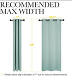 NICETOWN Window Curtain Panels, Thermal Insulated Solid Grommet Blackout - Image 7
