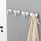 VAEHOLD Silver Hat and Coat Wall Mount Rack - Image 3
