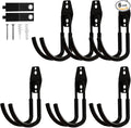 Garage Hooks, 6 Pack Large Round Wall Hooks by CRXCRC