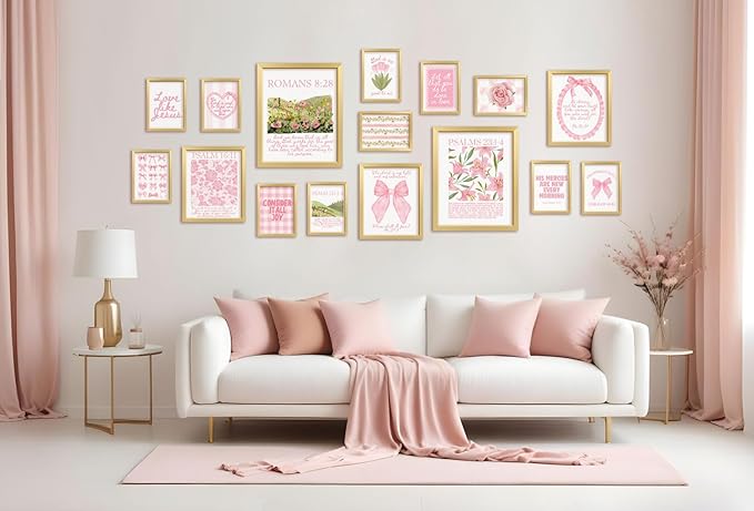 ANERZA 16 PCS Christian Coquette Wall Art Decor, Jesus Posters - Image 6