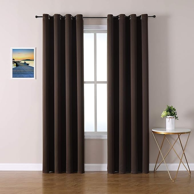 ChrisDowa Blackout Curtains 90 Inches Long 2 Panels Set by ChrisDowa