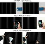 MIULEE Back Tab Blackout Curtains 108 Inch Long 2 Panels Set - Image 5