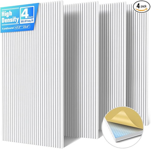 4 Pack Large Acoustic Panels Sound Absorbing by Unknown