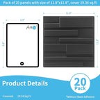 Art3d 20 Pack Decorative 3D Wall Panels, 19 Sq.Feet PVC Interior Wall Décor - Image 2