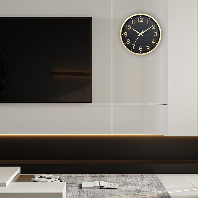 Wall Clocks Battery Operated 8 inch Modern Wall Clock, Silent Non Ticking Wall - Image 8