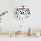 KECYET Wall Clock Battery Operated 10 Inch Silent Non Ticking Coastal Design - Image 7