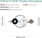 Decorative Wall Clocks for Living Room Decor, Large Modern Metal Wall Clocks - Image 5