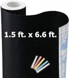 Chalkboard Wallpaper Peel and Stick, 18 × 79 Inches, Removable Blackboard by TAKSDAI