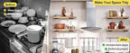 4 Pack - 4 inch Black Hidden L Shelf Bracket Iron Floating Shelf Brackets - Image 8