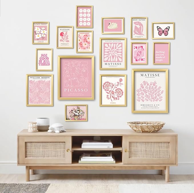 ANERZA 16 PCS Pink Wall Art Decor, Matisse Gallery Wall Prints - Image 5