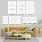 GUBIYU Christian Canvas Wall Art Set of 3, The Lord Your God is Good Wall Art - Image 4
