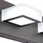 Ralbay 66inch Matte Black Bathroom Vanity Lights Metal Acrylic LED Modern Black - Image 7