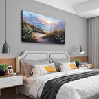 hyidecorart Canvas Wall Art For Living Room Wall DecorFor Bedroom Flower Beach - Image 4
