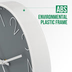 Wall Clock 12 Inch Non-Ticking Silent Modern Simple Style Round Decor Clock - Image 4