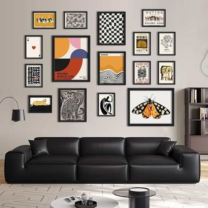 ANERZA 16 PCS Eclectic Wall Art Decor, Modern Maximalist Wall Prints - Image 6