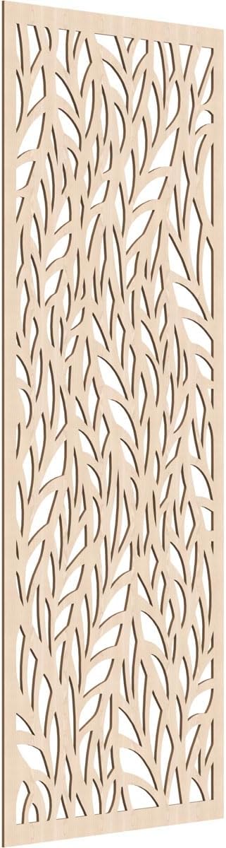 35 3/8"W x 89 3/8"H x 1/4"T Ortonville Decorative Fretwork Wood Wall Panels by EkenaMillwork