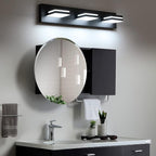 SineRise LED Modern Bathroom Vanity Light Fixtures, Dimmable Matte Black Modern - Image 6