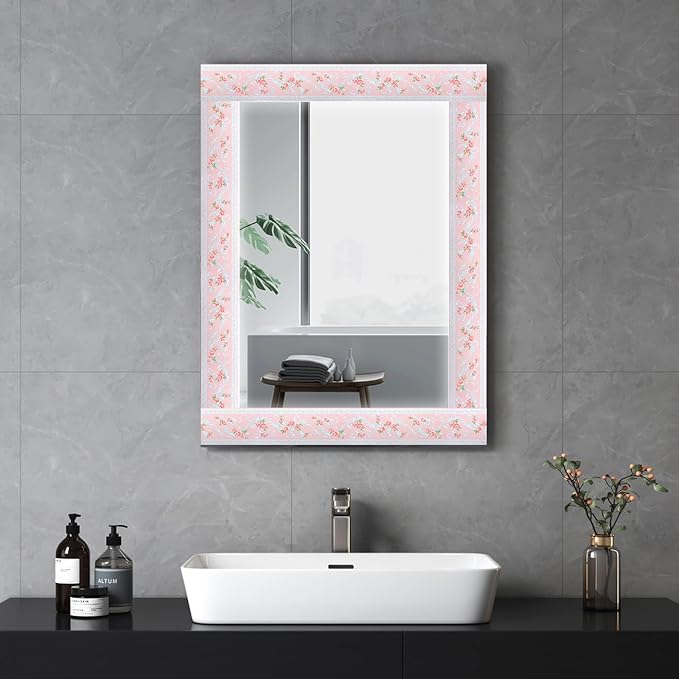 AbaBoorty 394"X4.1"Pink Flower Wallpaper Border Peel and Stick 3D Pattern Wall - Image 3