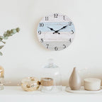 KECYET Wall Clock 10 Inch Silent Non-Ticking Coastal Beach Style Wall Clocks - Image 4